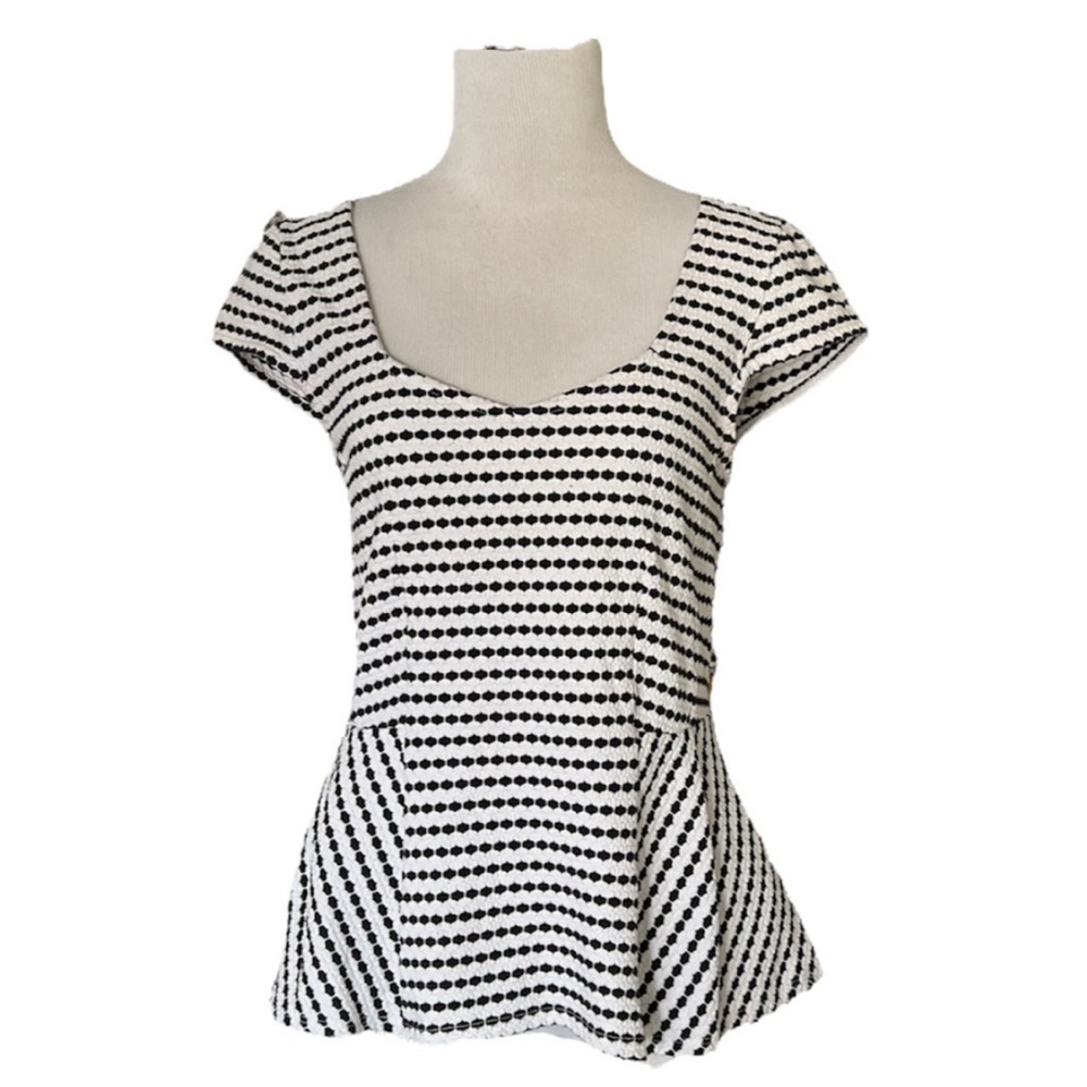 Lots 3 Anthropologie high low babydoll peplum tops xs & s - Picture 3 of 3